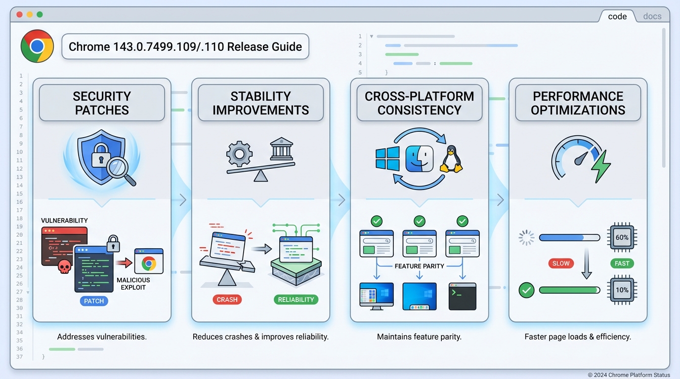 chrome 143.0.7499.109/.110 release notes