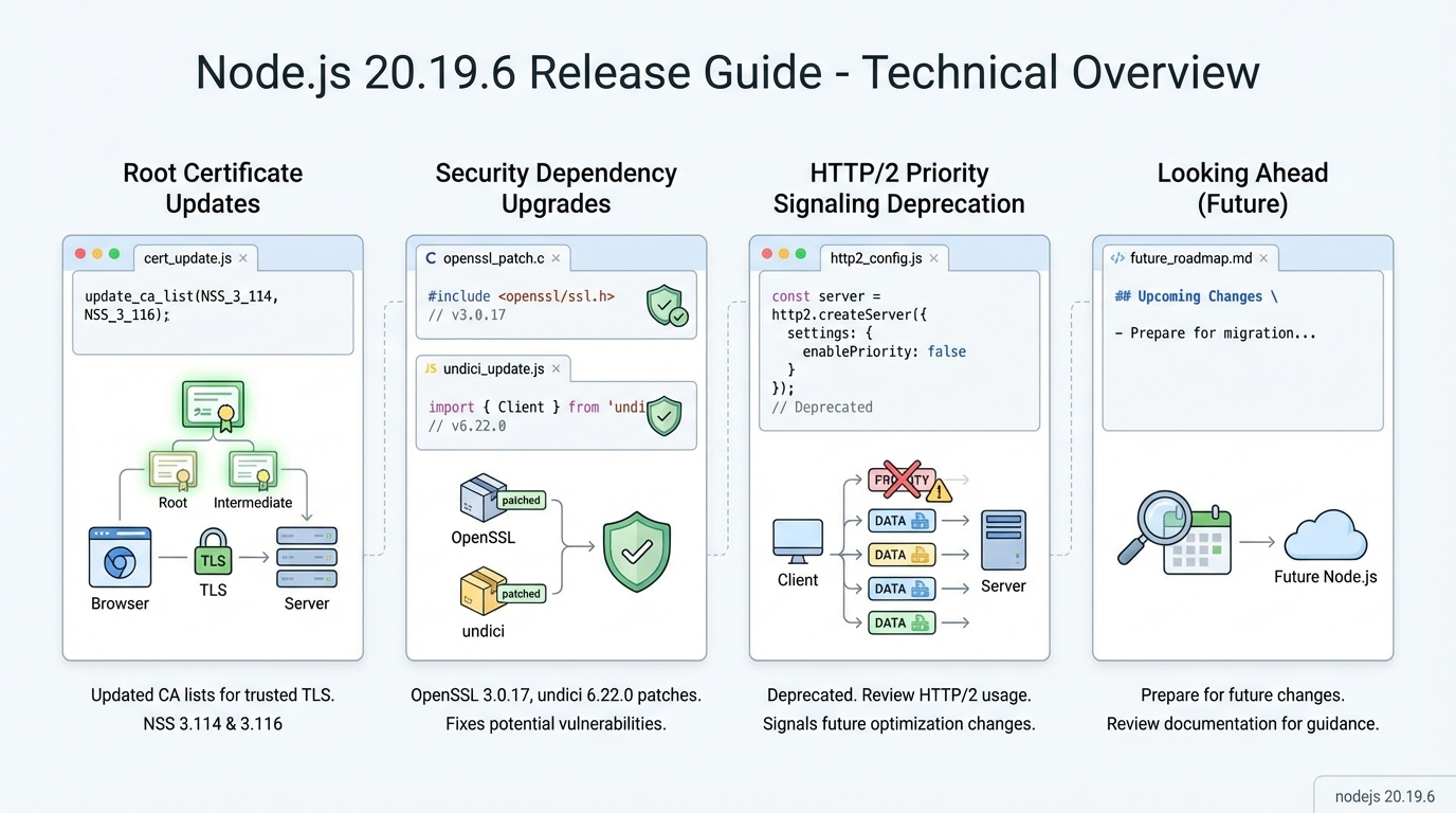 nodejs 20.19.6 release notes