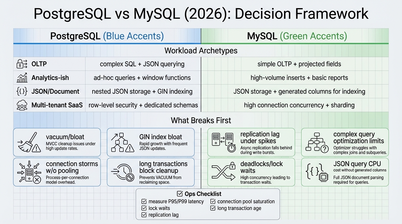PostgreSQL vs MySQL