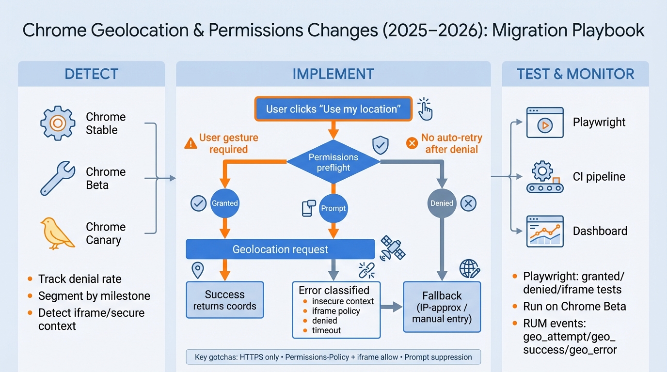 Chrome Geolocation API migration