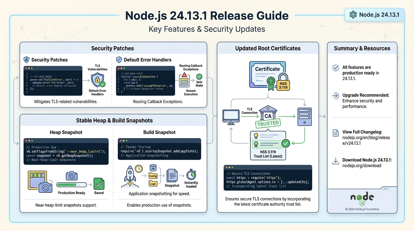 Node.js 24.13.1 release notes