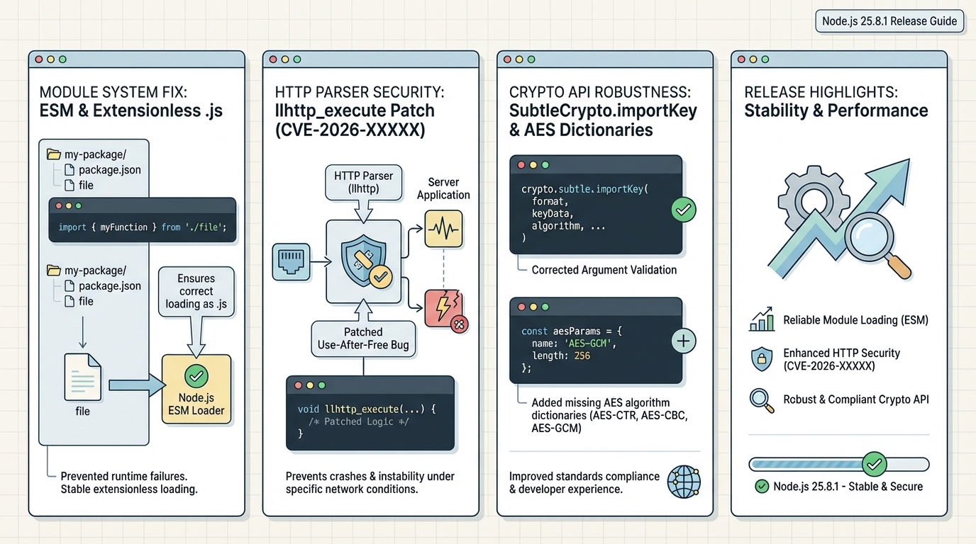Node.js 25.8.1 release notes