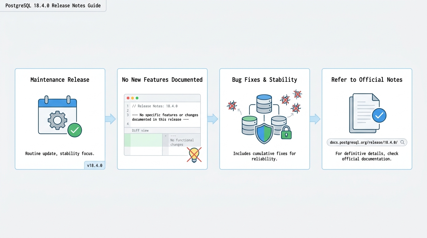 postgresql 18.4.0 release notes