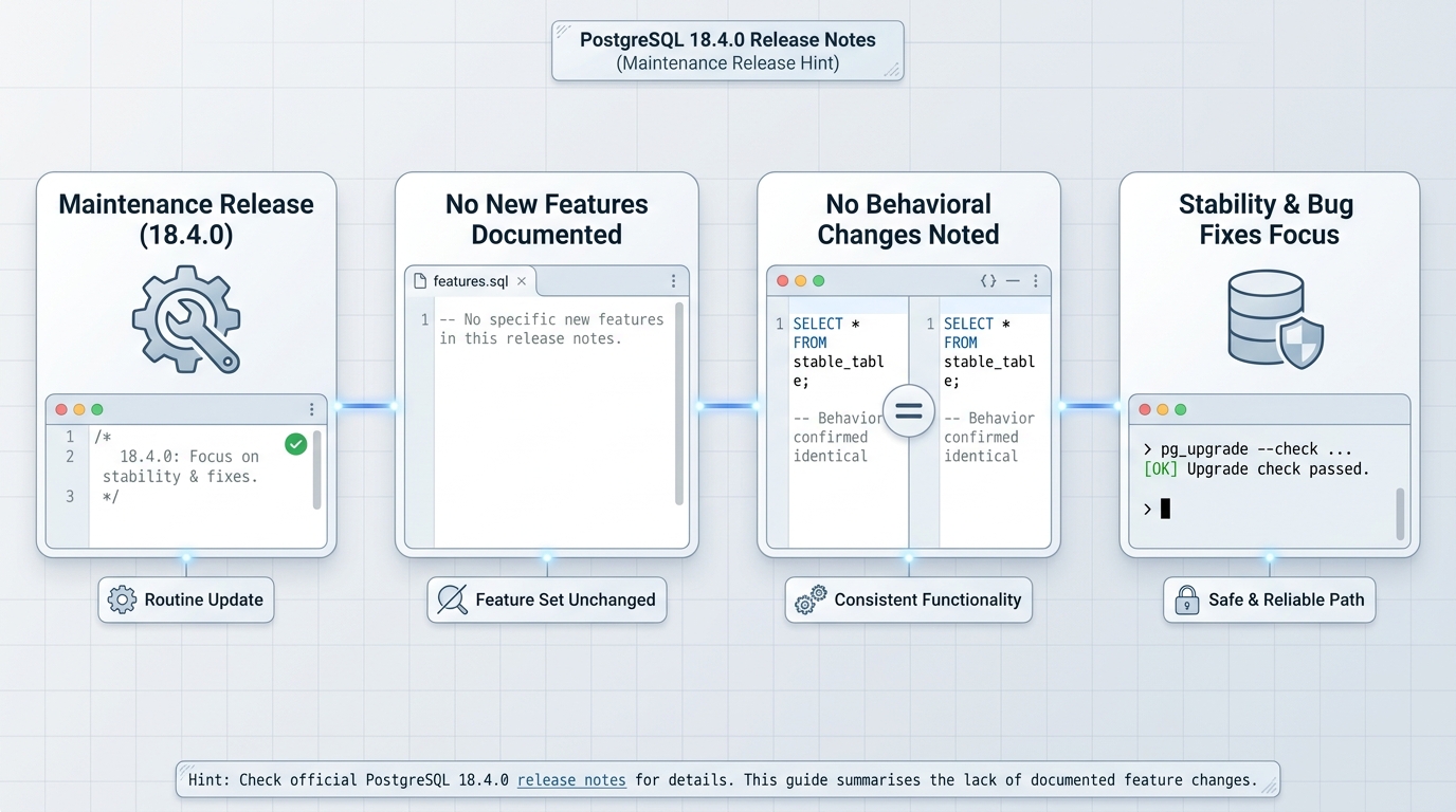 PostgreSQL 18.4 release notes